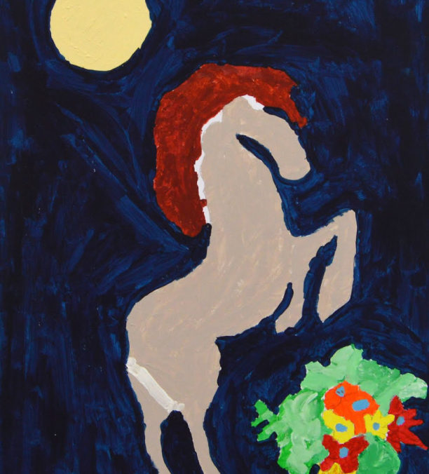 Caballo bajo la luna