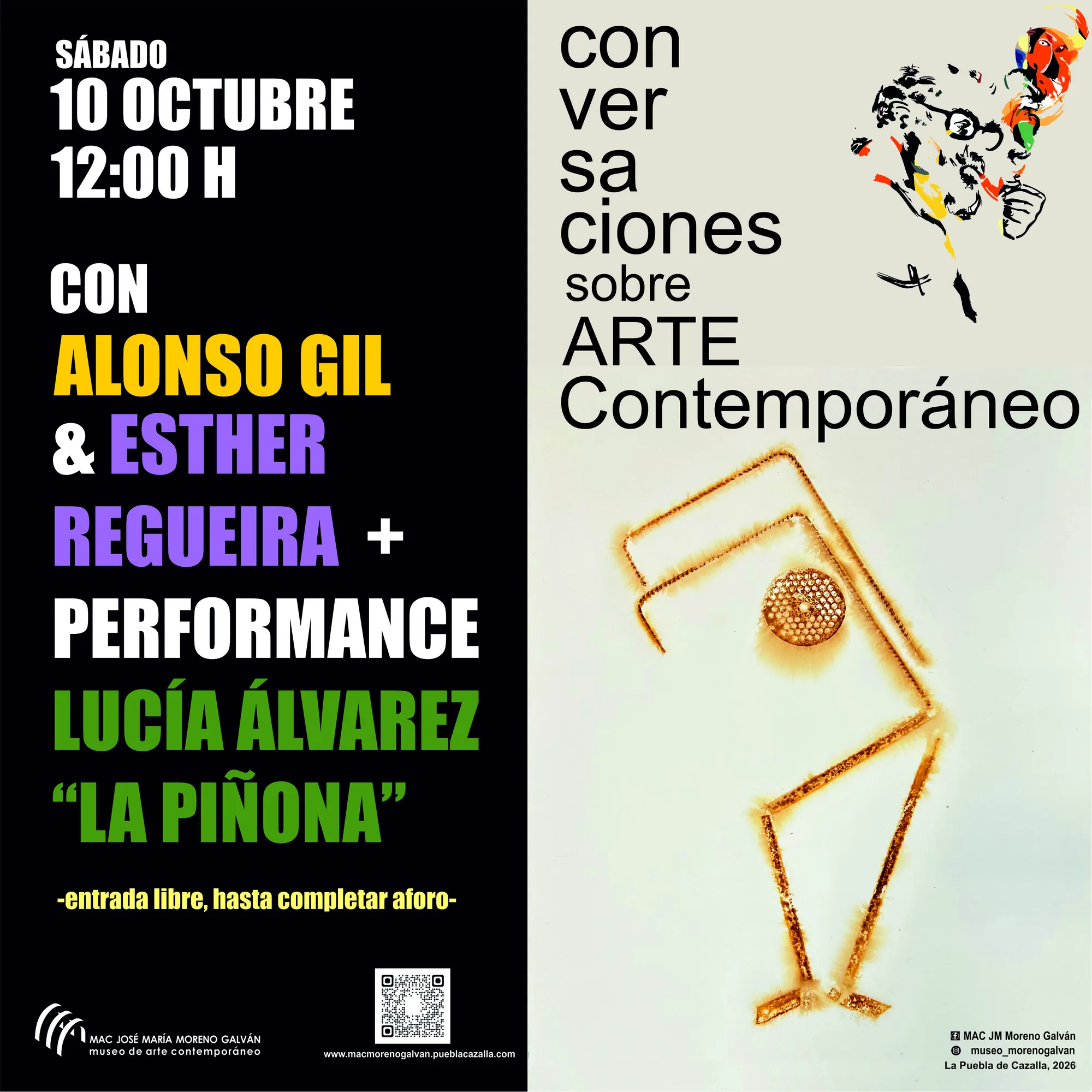Conversaciones sobre arte contemporáneo con Alonso Gil & Esther Regueira + performance: Lucía Álvarez 
